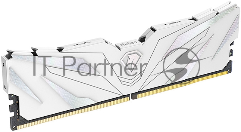 Память Netac 16Gb DDR4 3200Mhz DIMM (8Gbx2) PC25600, Shadow II NTSWD4P32DP-16W C16 White, с радиатором