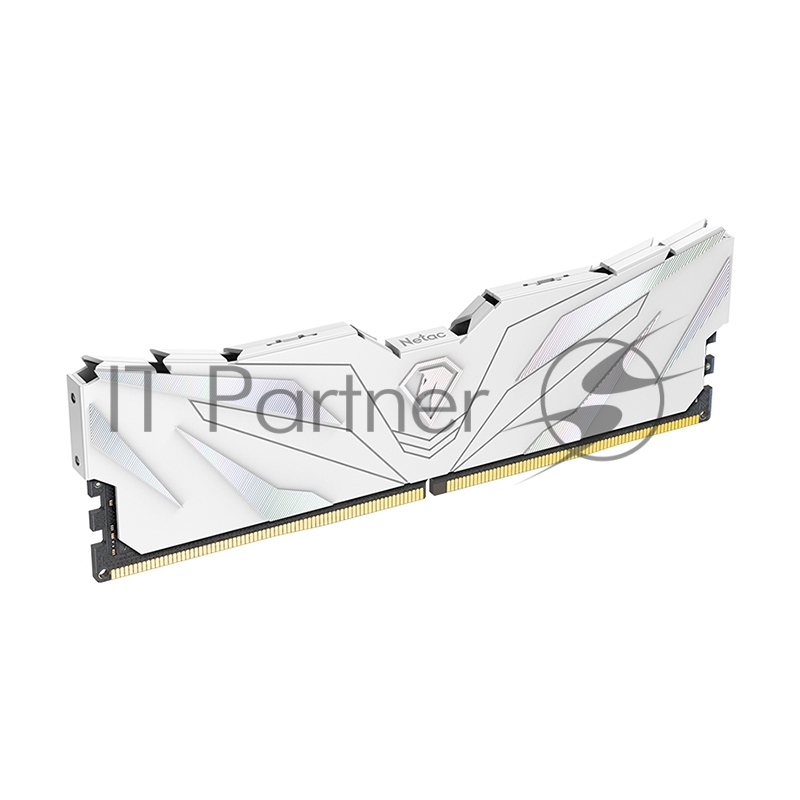 Память NETAC 32Gb DDR4 3200Mhz (16Gbx2) PC25600, DIMM Shadow II NTSWD4P32DP-32W C16 White, с радиатором
