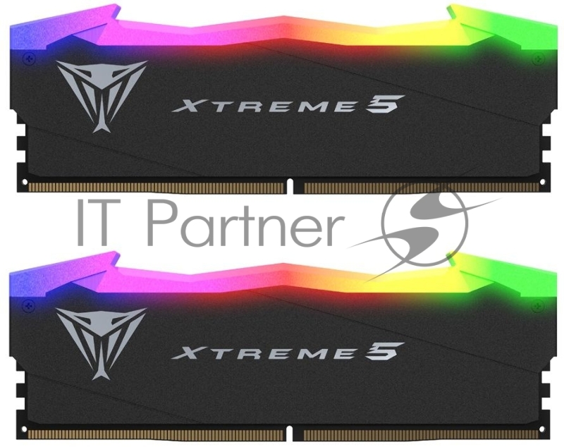 Память Patriot PVXR532G80C38K DDR5 2x16Gb 8000MHz Viper Xtreme 5 RGB RTL Gaming PC5-64000 CL38 DIMM 288-pin 1.45В с радиатором Ret