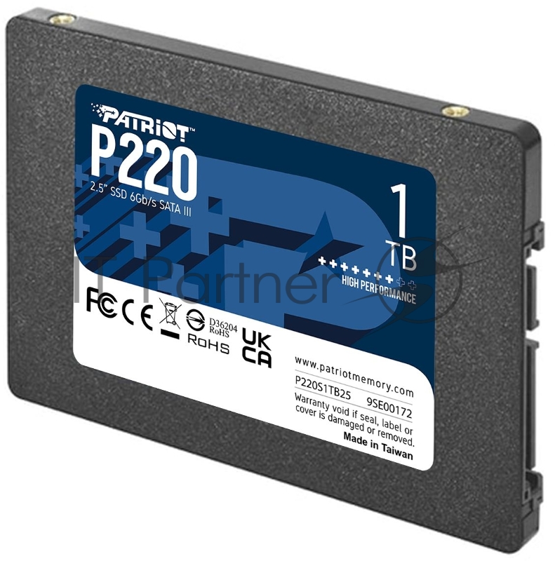 Накопитель SSD Patriot SATA III 1Tb P220S1TB25 P220 2.5