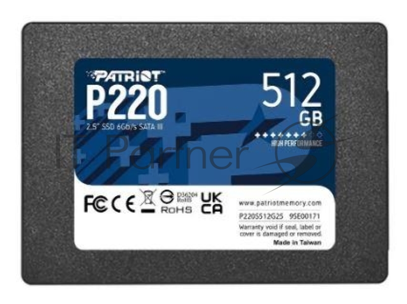 Накопитель SSD Patriot SATA III 512Gb P220S512G25 P220 2.5