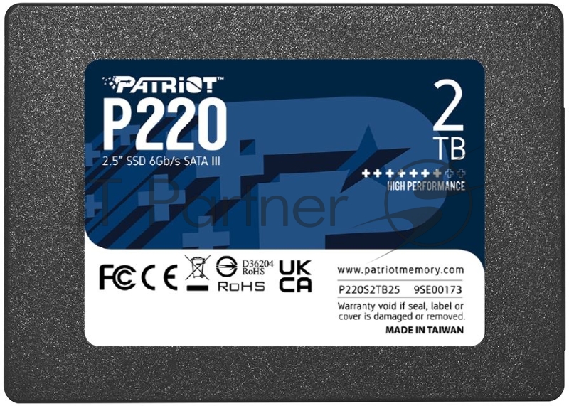 Накопитель SSD Patriot SATA III 2Tb P220S2TB25 P220 2.5