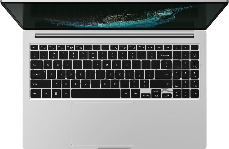 Ноутбук Samsung Galaxy Book 2 NP750 Core i5 1235U 16Gb SSD512Gb Intel UHD Graphics 15.6 IPS FHD (1920x1080) Windows 11 Professional silver WiFi BT Cam (NP750XED-KC8IT)