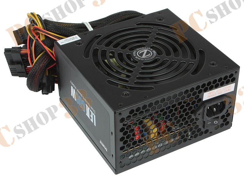 Блок питания 600Вт Zalman ZM600-LEII ATX12V V2.3 (20/24+4/8+6/8pin, вентилятор d120мм) + кабель питания EURO (1.5м)