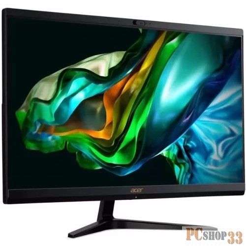 Моноблок Acer Aspire C24-1800 23.8 Full HD i3 1315U (0.9) 8Gb SSD512Gb Iris Xe CR Windows 11 GbitEth WiFi BT 65W клавиатура мышь Cam черный 1920x1080