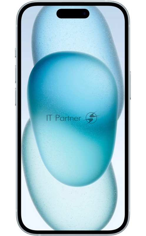 Смартфон Apple A3090 iPhone 15 128Gb голубой моноблок 3G 4G 1Sim 6.1 1179x2556 iOS 17 48Mpix 802.11 a/b/g/n/ac/ax NFC GPS Protect