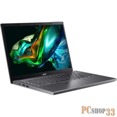 Ноутбук Acer Aspire 5 A514-56M-34S8 Core i3 1305U 8Gb SSD256Gb Intel Iris Xe graphics 14 IPS WUXGA (1920x1200) noOS black WiFi BT Cam (NX.KH6CD.002)