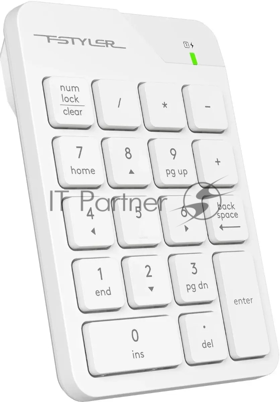 Числовой блок A4Tech FGK21C белый USB беспроводная slim для ноутбука