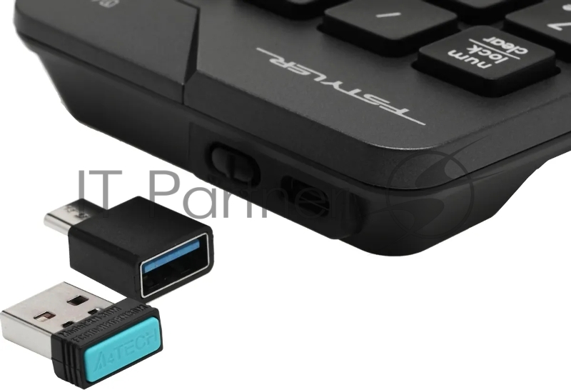 Числовой блок A4Tech FGK21C серый USB беспроводная slim для ноутбука