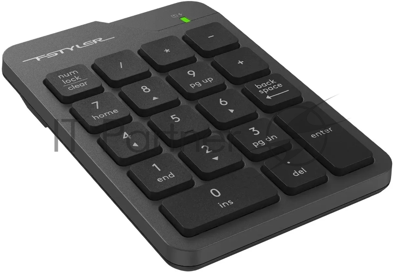 Числовой блок A4Tech FGK21C серый USB беспроводная slim для ноутбука