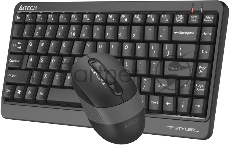 Клавиатура + мышь A4Tech Fstyler FGS1110Q клав:черный/серый мышь:черный/серый USB беспроводная Multimedia
