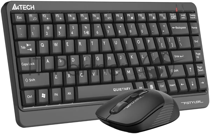 Клавиатура + мышь A4Tech Fstyler FGS1110Q клав:черный/серый мышь:черный/серый USB беспроводная Multimedia
