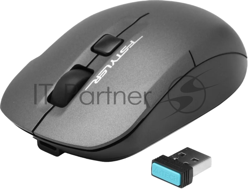 Мышь A4Tech Fstyler FG16C Air серый оптическая (2000dpi) беспроводная USB для ноутбука (3but)