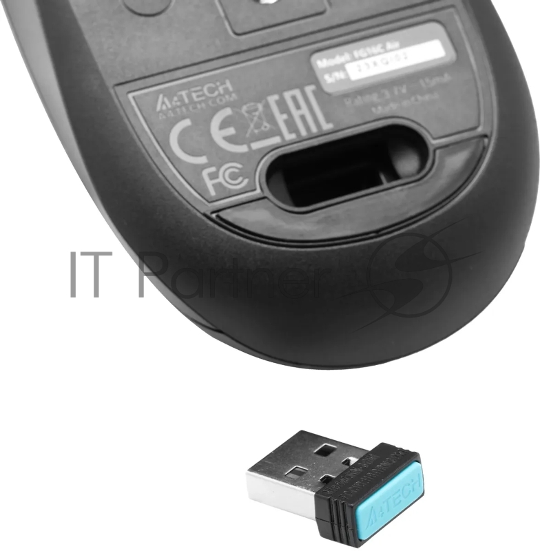 Мышь A4Tech Fstyler FG16C Air серый оптическая (2000dpi) беспроводная USB для ноутбука (3but)