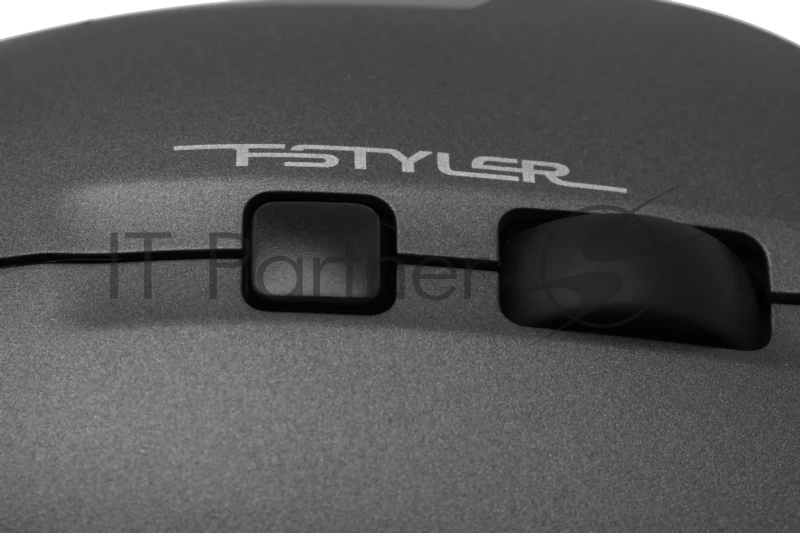 Мышь A4Tech Fstyler FG16C Air серый оптическая (2000dpi) беспроводная USB для ноутбука (3but)