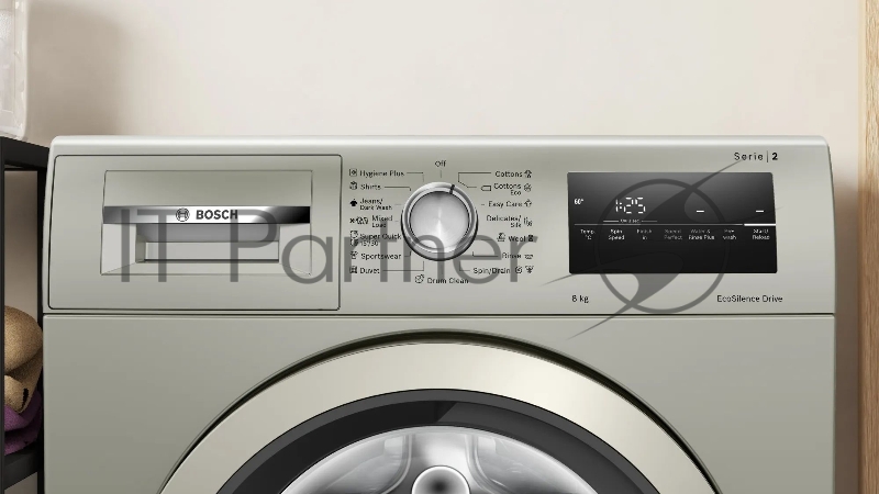 Стиральная машина Bosch WAN2420XME пан.англ. класс: A+++ загр.фронтальная макс.:8кг серебристый