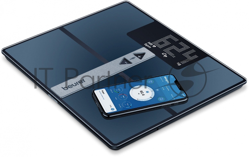 Весы напольные электронные Beurer BF980 WIFI/BT макс.180кг черный