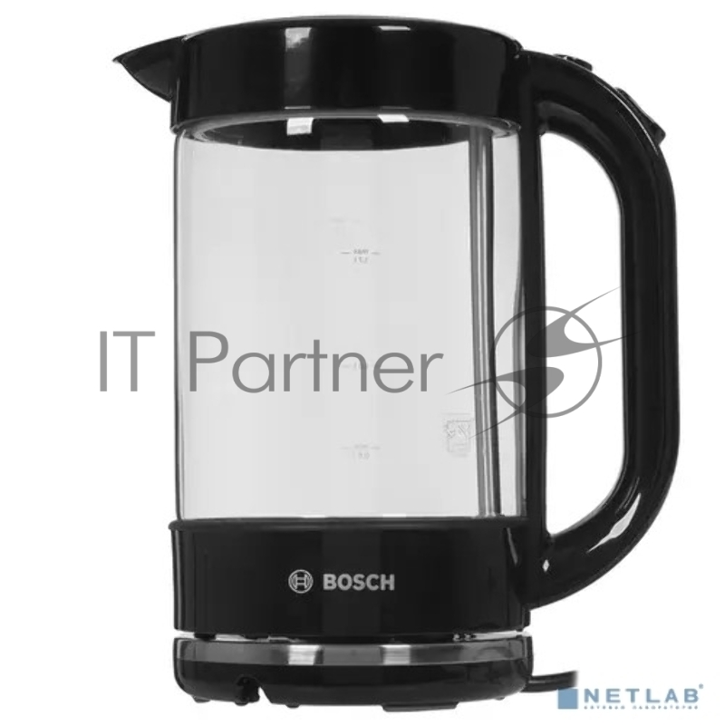 Чайник электрический Bosch TWK70B03 1.7л. 2400Вт черный (корпус: стекло)
