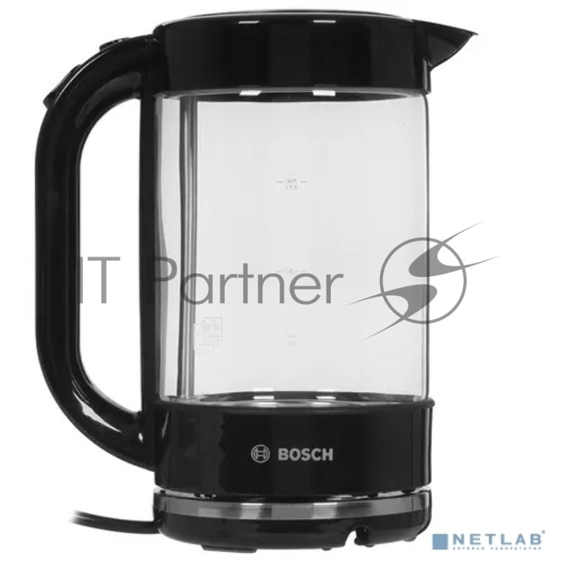 Чайник электрический Bosch TWK70B03 1.7л. 2400Вт черный (корпус: стекло)