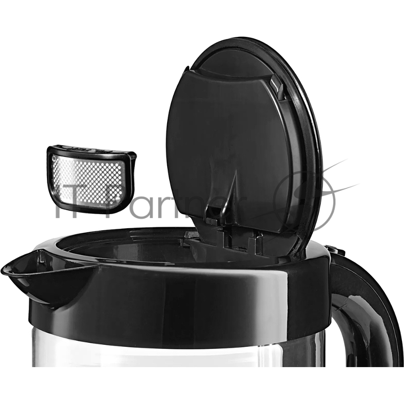 Чайник электрический Bosch TWK70B03 1.7л. 2400Вт черный (корпус: стекло)