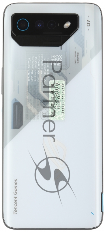 Смартфон Asus AI2205 ROG Phone 7 5G 256Gb 8Gb белый моноблок 3G 4G 2Sim 6.78 1080x2448 Android 13 50Mpix 802.11 a/b/g/n/ac/ax/be NFC GPS GSM900/1800 GSM1900 TouchSc Protect