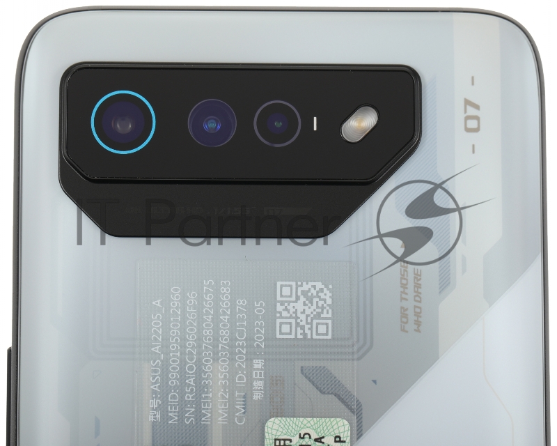 Смартфон Asus AI2205 ROG Phone 7 5G 512Gb 16Gb белый моноблок 3G 4G 2Sim 6.78 1080x2448 Android 13 50Mpix 802.11 a/b/g/n/ac/ax/be NFC GPS GSM900/1800 GSM1900 TouchSc Protect