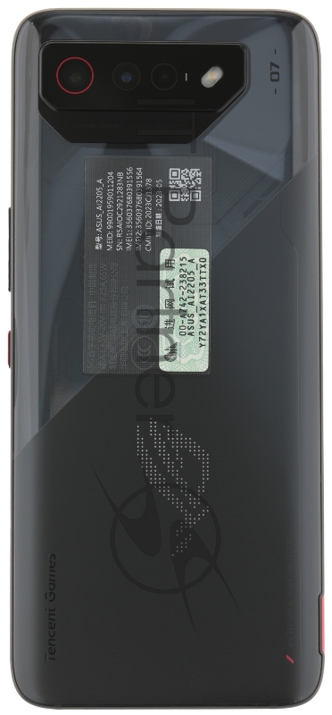 Смартфон Asus AI2205 ROG Phone 7 5G 512Gb 16Gb черный моноблок 3G 4G 2Sim 6.78 1080x2448 Android 13 50Mpix 802.11 a/b/g/n/ac/ax/be NFC GPS GSM900/1800 GSM1900 TouchSc Protect