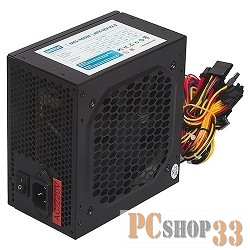 Блок питания 500Вт Navan NKS-500W ATX12V V2.3 (20/24+4/8+6pin, вентилятор d120мм) + кабель питания EURO (1.2м)