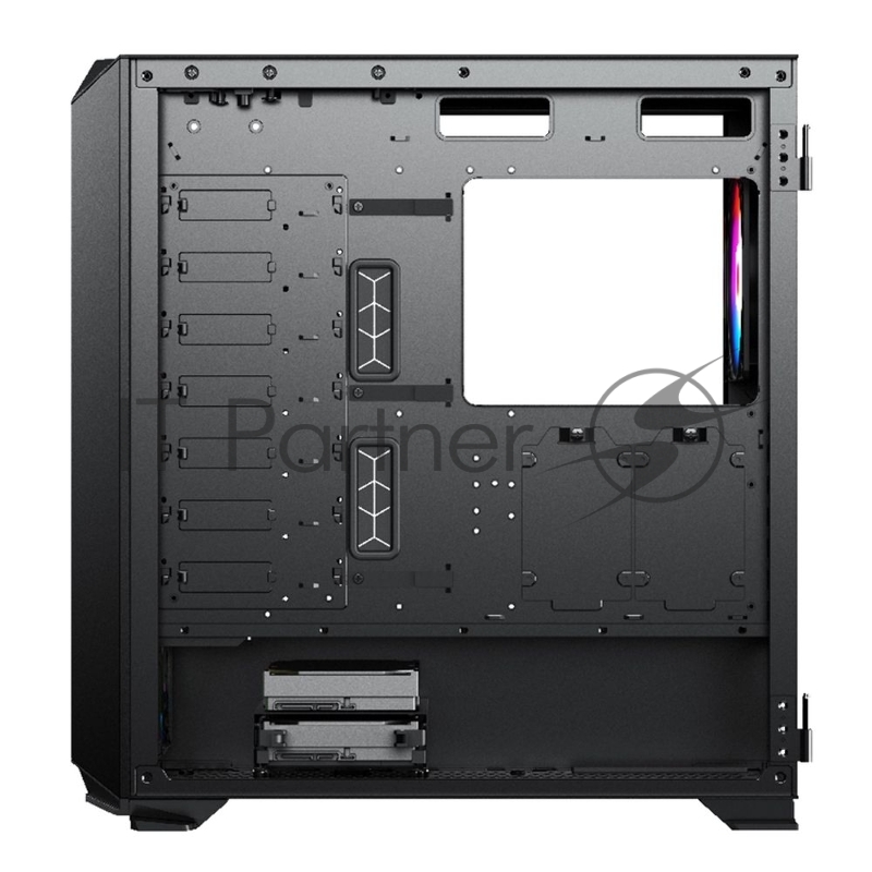 Компьютерный корпус ACD Fort 279M ATX, Black, USB2.0*2+USB3.0+HD audio ,4*14cm fans ,METAL side panel, up to 9 pcs 3,5 HDD, SPCC 0,9 mm