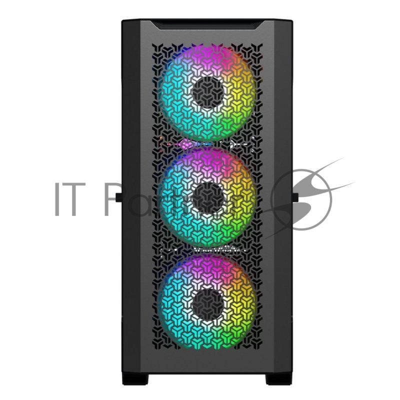 Компьютерный корпус ACD Fort 279M ATX, Black, USB2.0*2+USB3.0+HD audio ,4*14cm fans ,METAL side panel, up to 9 pcs 3,5 HDD, SPCC 0,9 mm