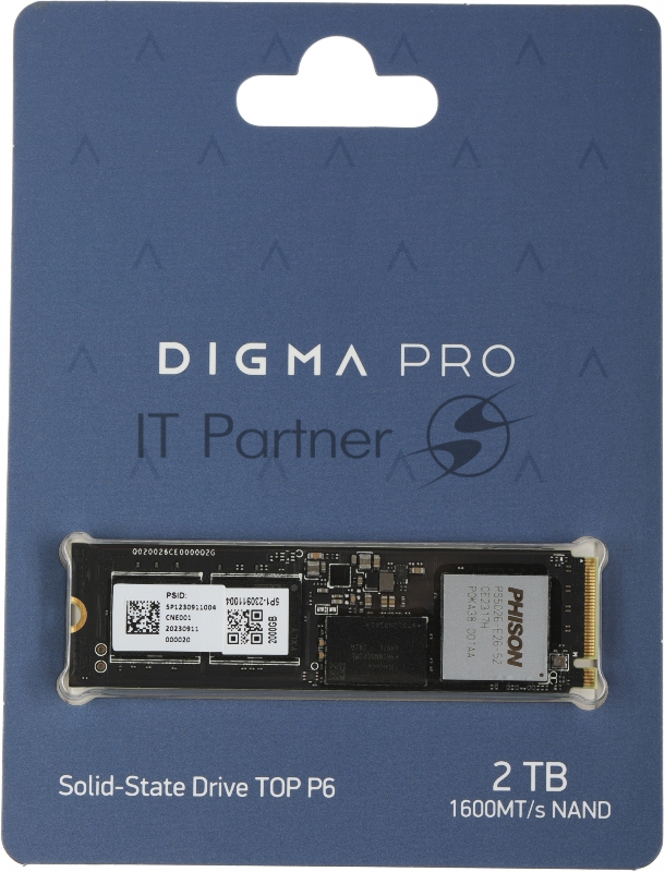 Накопитель SSD Digma PCIe 5.0 x4 2TB DGPST5002TP6T6 Pro Top P6 M.2 2280