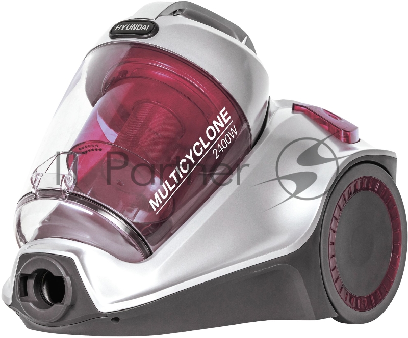 Пылесос Hyundai HYV-C4570 2400Вт серебристый/красный
