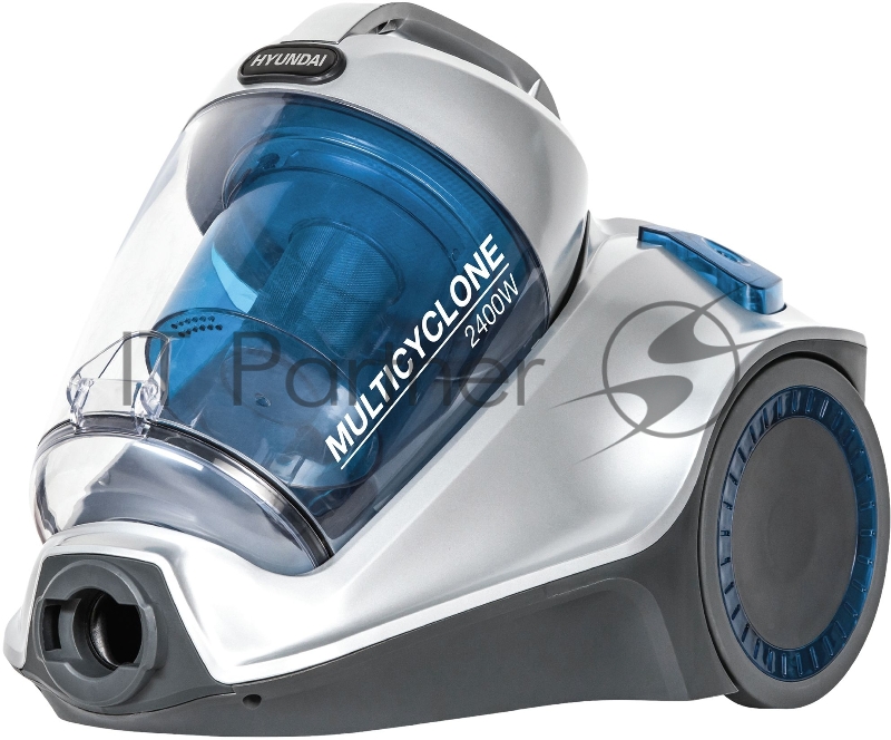 Пылесос Hyundai HYV-C4575 2400Вт серебристый/синий