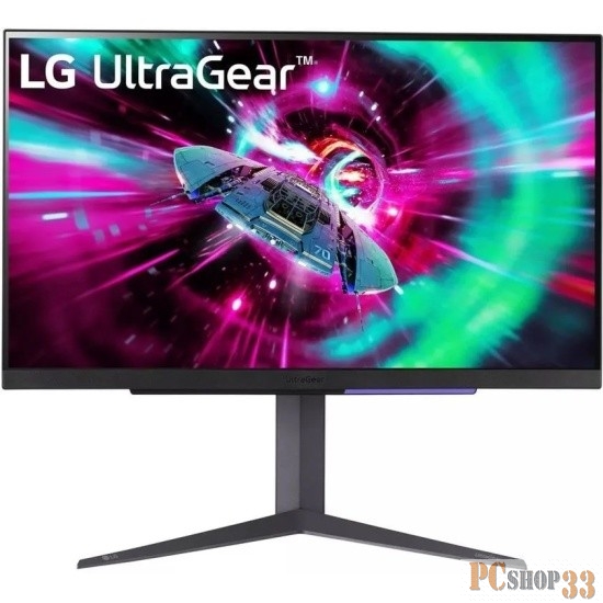 Монитор LG 27 UltraGear 27GR93U-B черный IPS LED 16:9 HDMI матовая HAS 320cd 178гр/178гр 3840x2160 144Hz G-Sync FreeSync Premium DP UHD USB 6.4кг