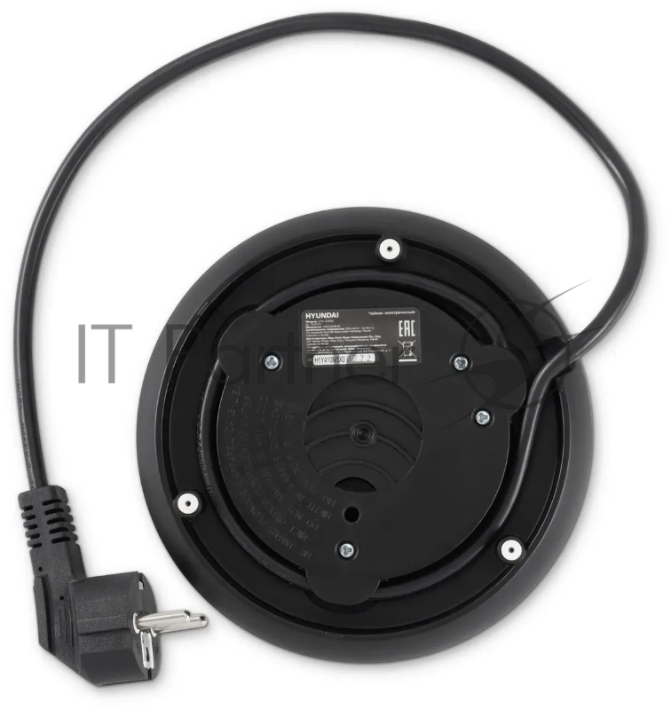 Чайник электрический Hyundai HYK-S3505 1.5л. 2200Вт черный (корпус: металл)