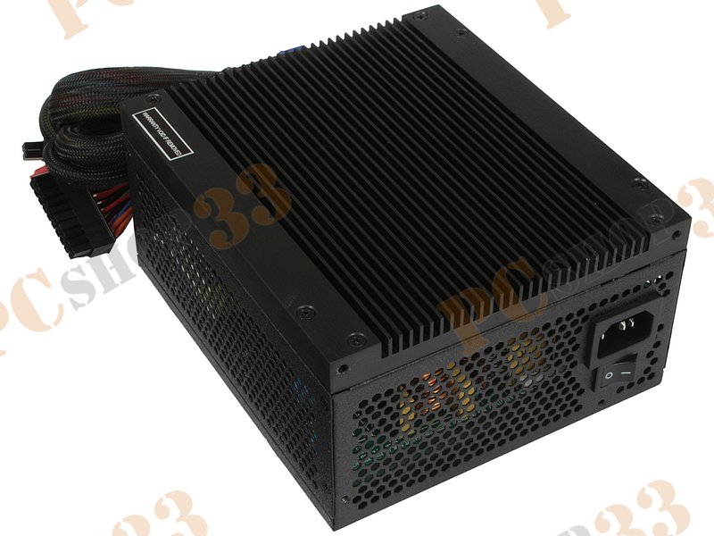 Блок питания 500Вт Super Flower Golden Silent Fanless SF-500P14FG ATX12V V2.2 (20/24+4/8+6/8pin, без вентилятора) + кабель питания EURO (1.4м)