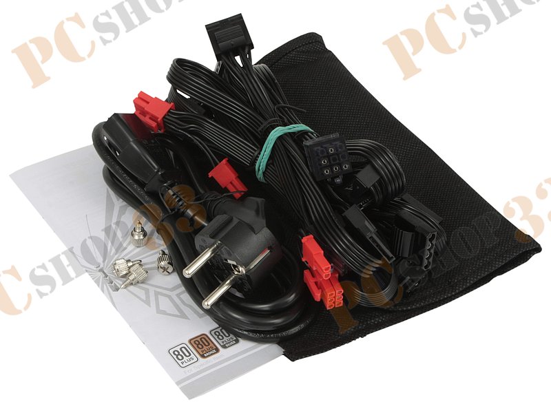 Блок питания 500Вт Super Flower Golden Silent Fanless SF-500P14FG ATX12V V2.2 (20/24+4/8+6/8pin, без вентилятора) + кабель питания EURO (1.4м)