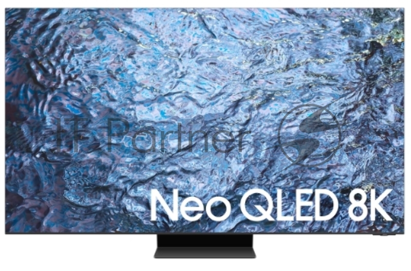 Телевизор ЖК 85 Samsung, Neo QLED 8K, Smart TV,Wi-Fi, Voice, PQI 4900, HDR 64х, HDR10+, DVB-T2/C/S2, 6.2.4 CH, 80W, OTS+, FreeSync Premium Pro, 4HDMI, 3USB, STAINLESS STEEL/FROST SILVER 2023