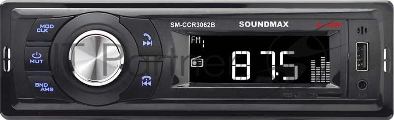 Автомагнитола Soundmax SM-CCR3062B 1DIN 4x45Вт (SM-CCR3062B(ЧЕРНЫЙ)B)