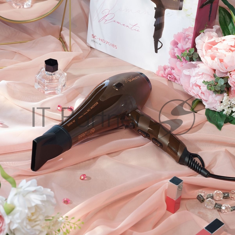 Фен Scarlett SC-HD70I85 2000Вт темно-коричневый