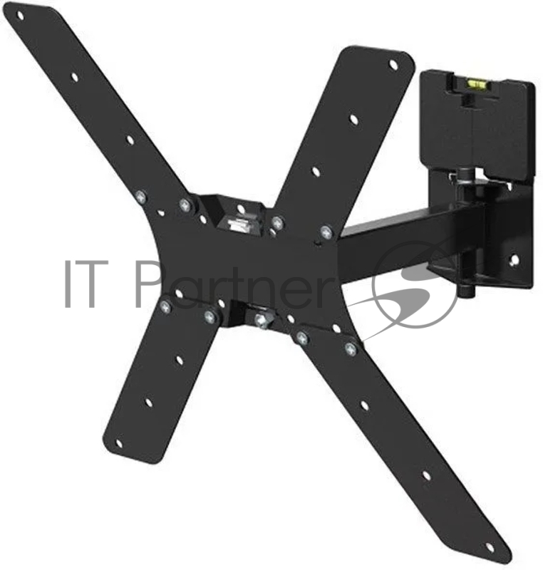 Кронштейн HOLDER LCDS-5520-B черный 32”-55” (81-140 см), Нагрузка 45 кг, Угол наклона – 20°+20°, Угол поворота - 120° , Расстояние от стены 65-310 мм
