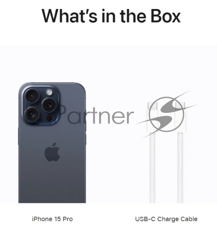 Смартфон Apple A3101 iPhone 15 Pro 256Gb синий титан моноблок 3G 4G 1Sim 6.1 iOS 17 802.11 a/b/g/n/ac/ax NFC GPS