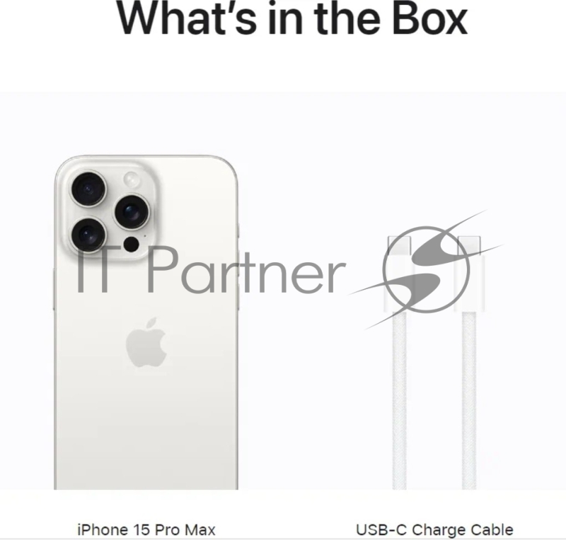 Смартфон Apple A3105 iPhone 15 Pro Max 512Gb белый титан моноблок 3G 4G 1Sim 6.7 iOS 17 802.11 a/b/g/n/ac/ax NFC GPS