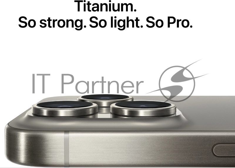 Смартфон Apple A3105 iPhone 15 Pro Max 512Gb титановый моноблок 3G 4G 1Sim 6.7 iOS 17 802.11 a/b/g/n/ac/ax NFC GPS