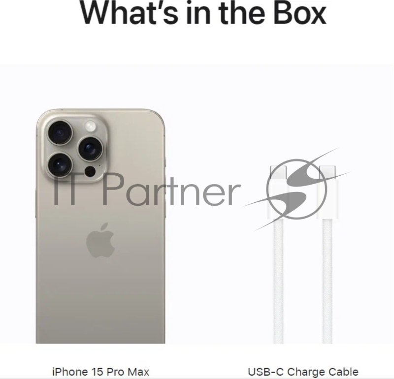 Смартфон Apple A3105 iPhone 15 Pro Max 512Gb титановый моноблок 3G 4G 1Sim 6.7 iOS 17 802.11 a/b/g/n/ac/ax NFC GPS