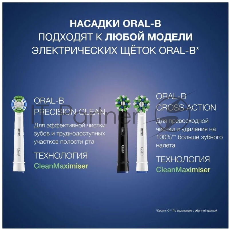 Насадка для зубных щеток Oral-B CrossAction CleanMaximiser (упак.:2шт)