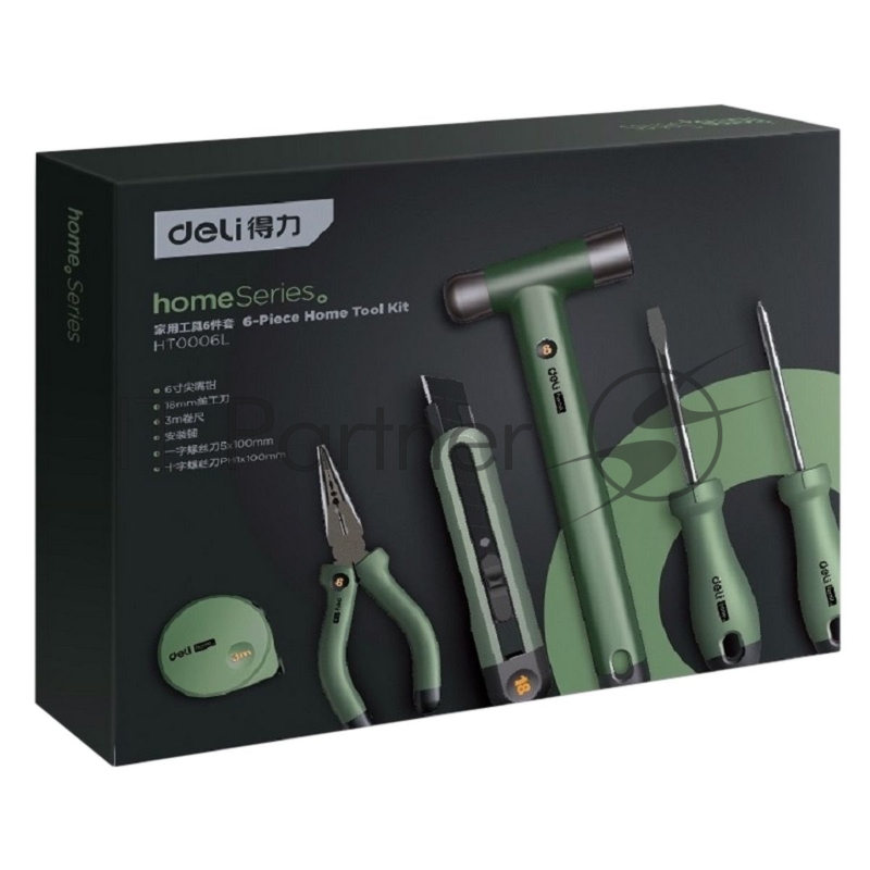 Набор ручного инструмента Home Series Green Deli HT0006L 6 предметов