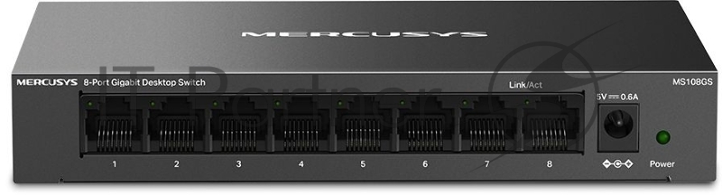 Настольный коммутатор Mercusys MS108GS с 8 гигабитными портами