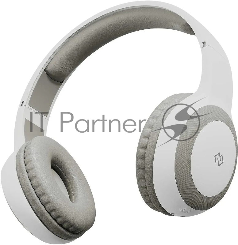 Гарнитура накладные Digma BT-15 белый/серый беспроводные bluetooth оголовье (BT-15W)
