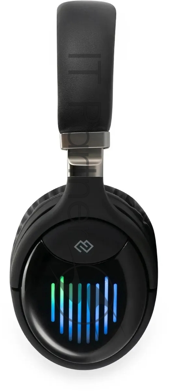 Гарнитура накладные Digma BT-16 черный беспроводные bluetooth оголовье (BT-16B)